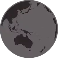 globe showing pacific ocean