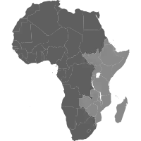 map of africa showing east africa